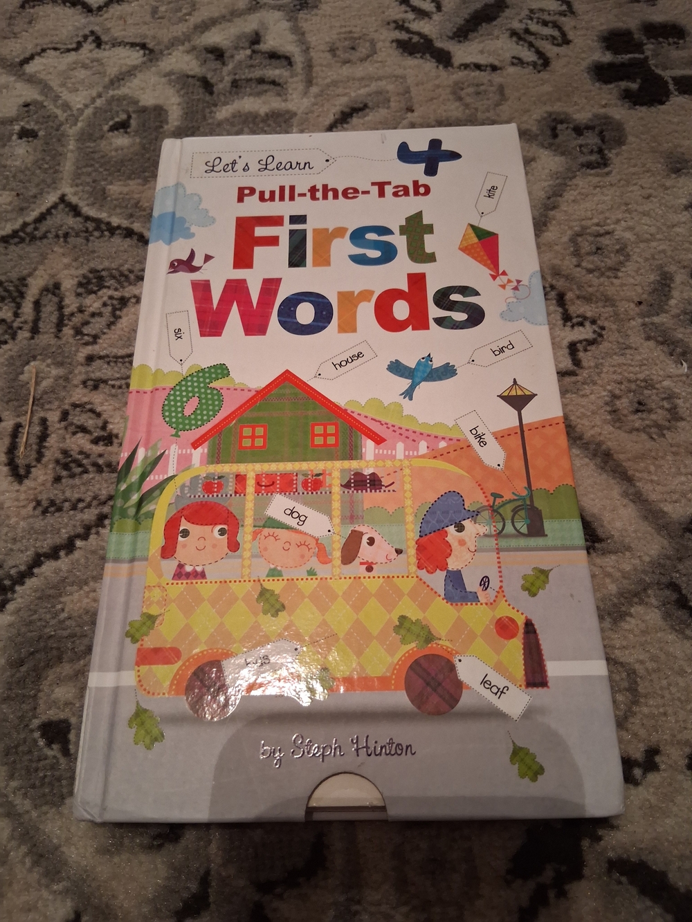 Let’s Learn Pull-the-Tab First Words - Colorful Interactive Kids Book